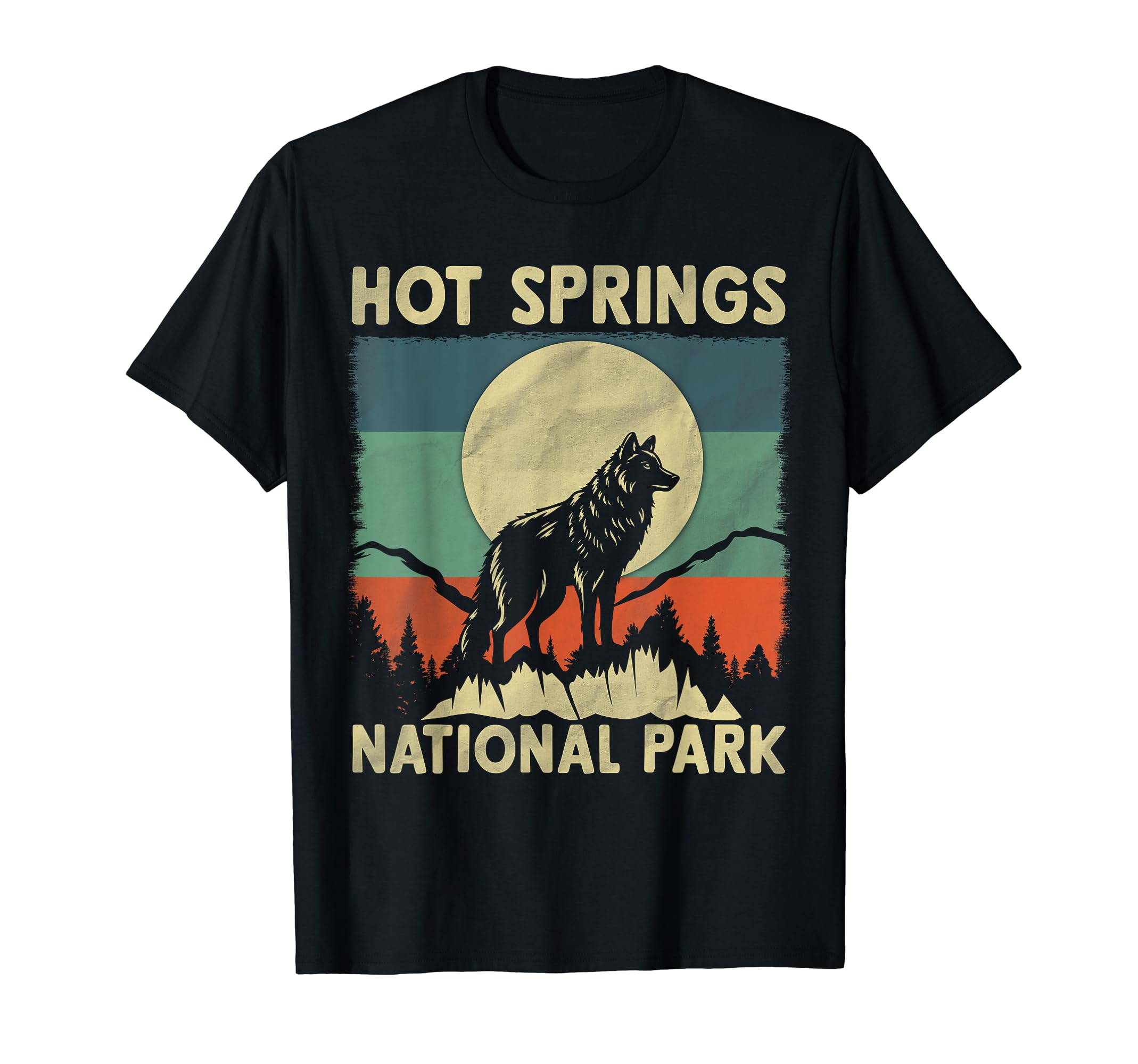 Wolf Hot Springs National Park T-Shirt - Novelty Apparel for Adults - T-Shirt, Sweatshirt, Hoodie