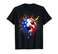 4Th July Funny Soccer Drip T-Shirt - Fun Novelty Design Men Women - T-Shirt, Sweatshirt, Hoodie