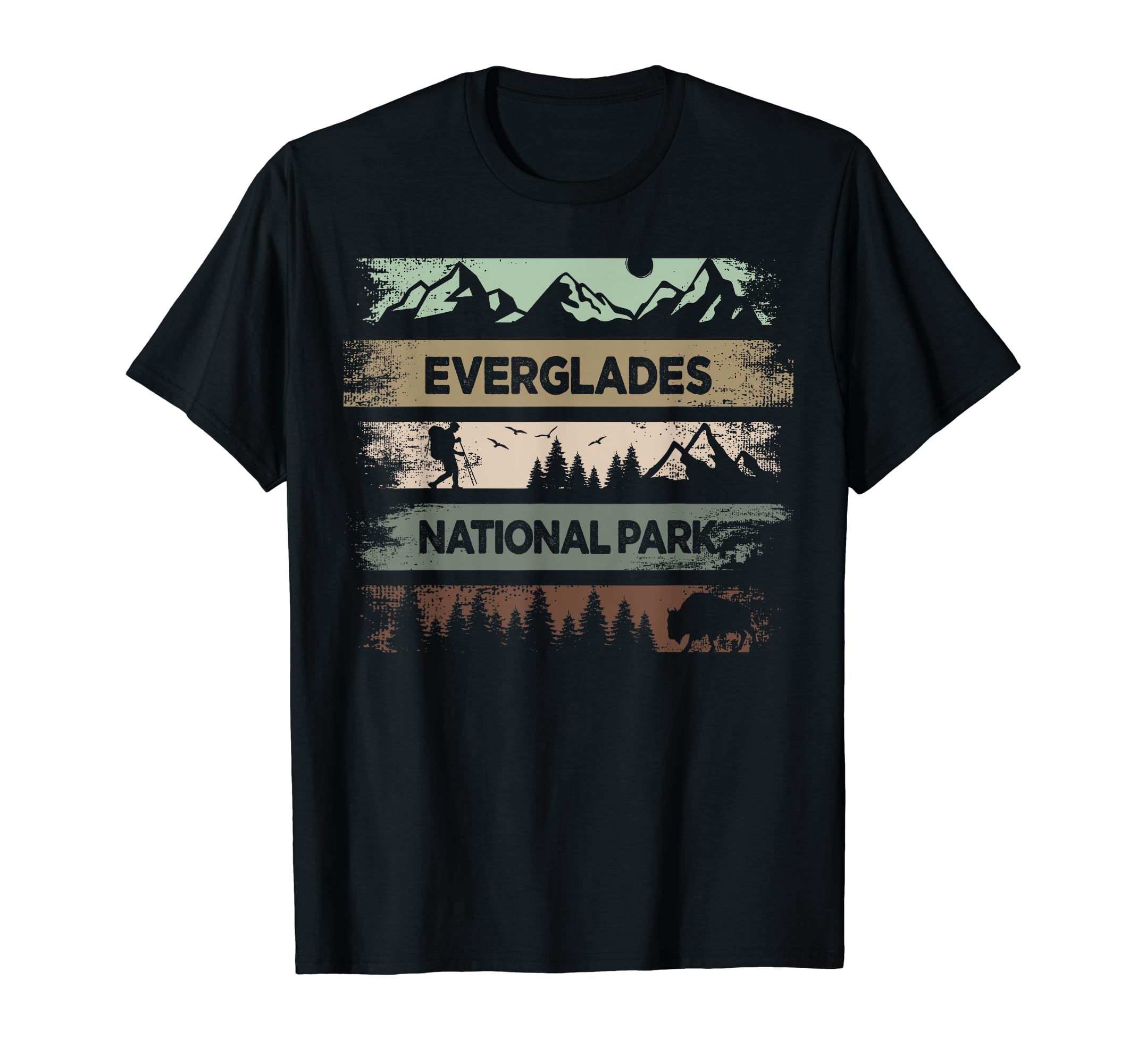 Everglades National Park Us T-Shirt - Minimalist Print for Adults - T-Shirt, Sweatshirt, Hoodie