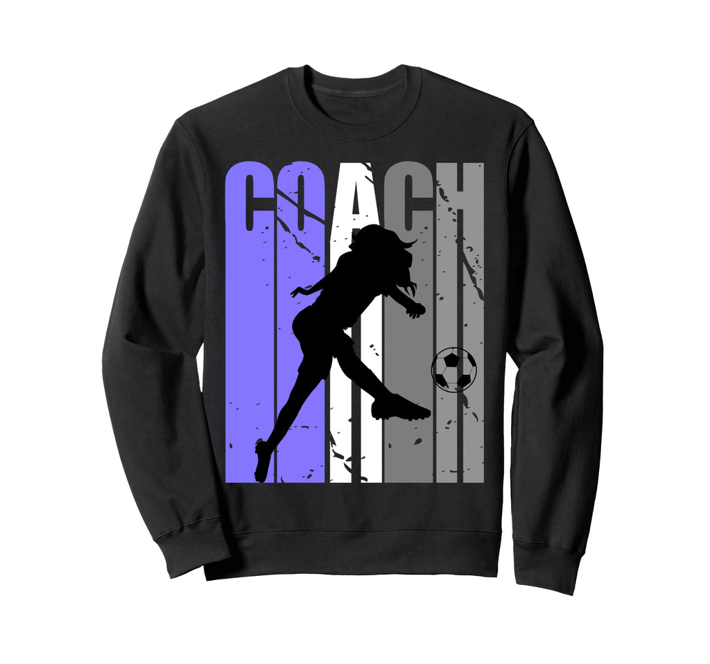 Lilac Purple Soccer Coach Sweatshirt - Fun Novelty Design Unisex - T-Shirt, Sweatshirt, Hoodie