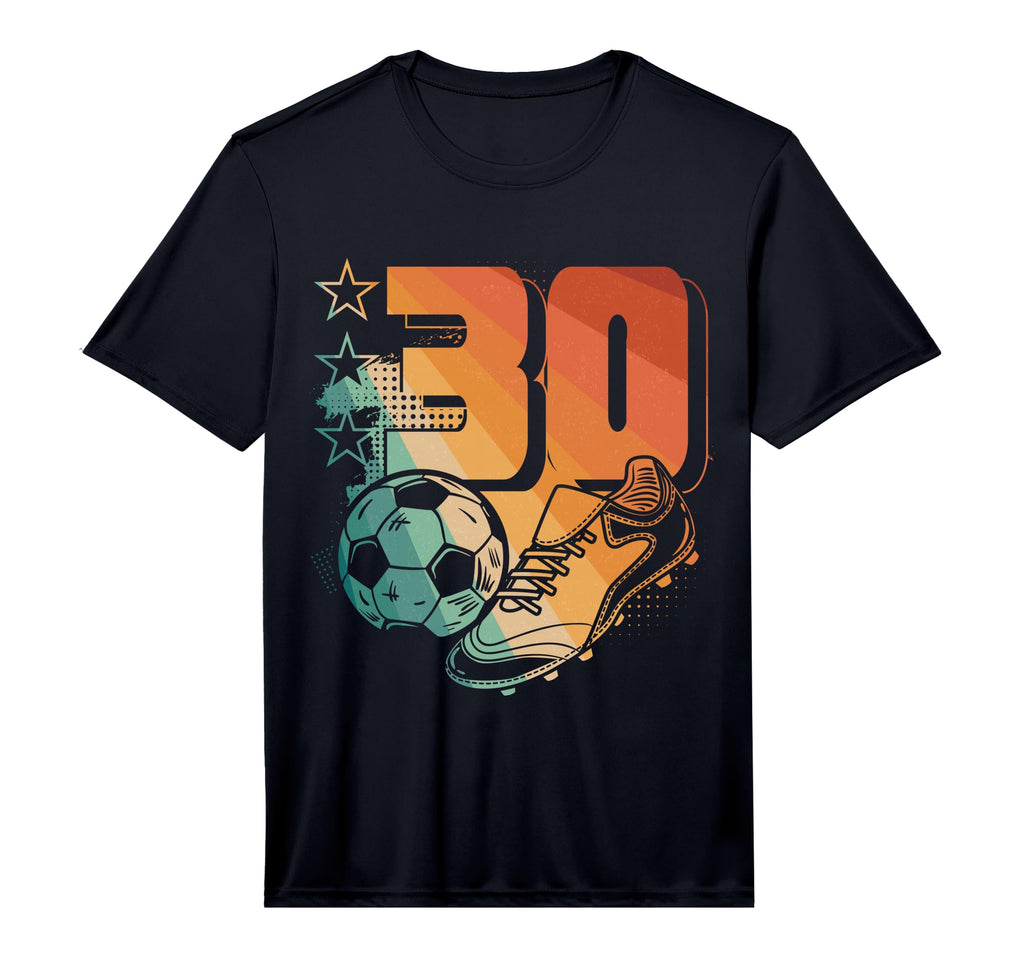 Mens 30Th Birthday Soccer Player Football T-Shirt - Unique Graphic Unisex - T-Shirt, Sweatshirt, Hoodie