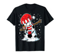 Soccer Snowman Dabbing Ball Santa T-Shirt - Minimalist Print for Adults - T-Shirt, Sweatshirt, Hoodie