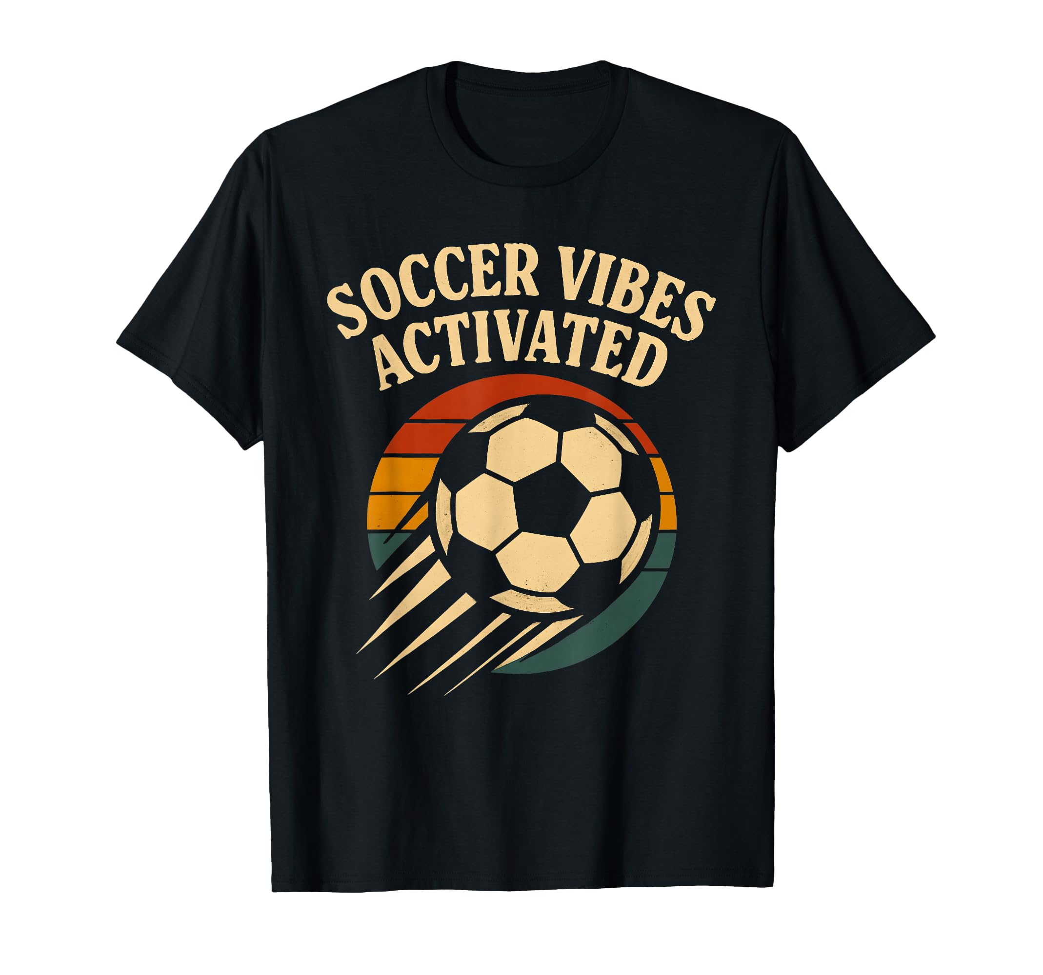 Soccer Vibes Activated Ball Player Fan T-Shirt - Aesthetic Graphic Unisex - T-Shirt, Sweatshirt, Hoodie