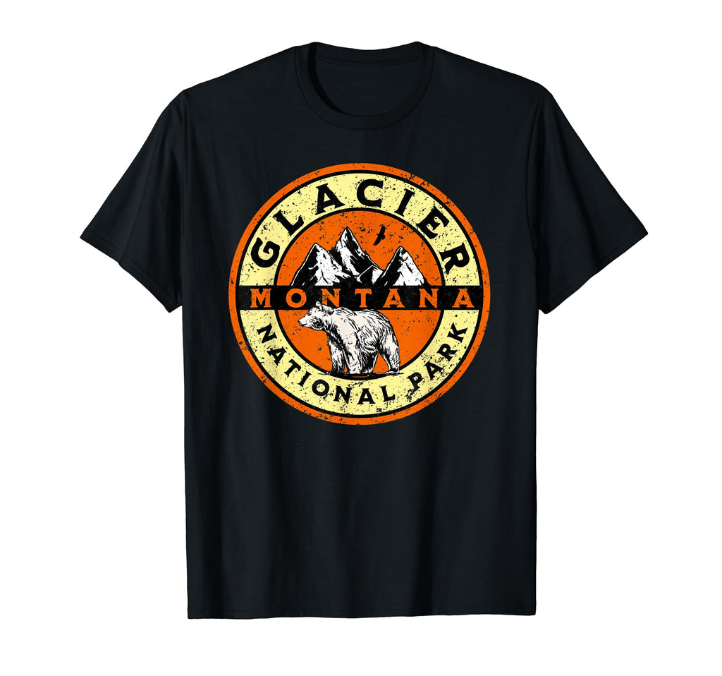 Glacier National Park Montana T-Shirt - Novelty Apparel for Adults - T-Shirt, Sweatshirt, Hoodie