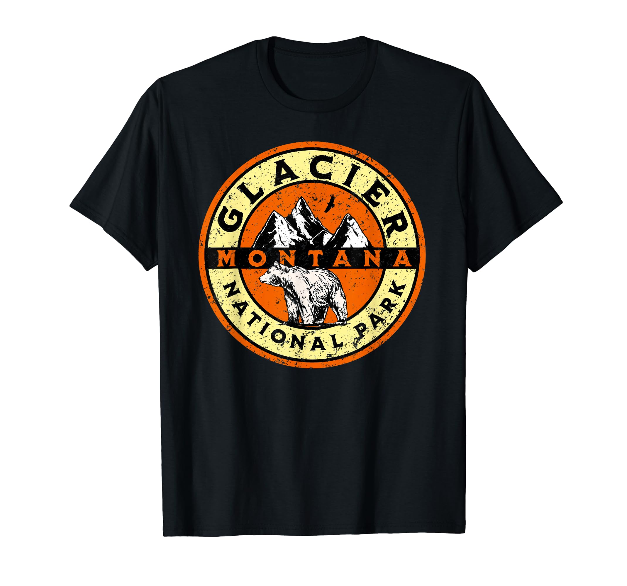 Glacier National Park Montana T-Shirt - Novelty Apparel for Adults - T-Shirt, Sweatshirt, Hoodie