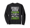 Soccer Keeper Grandpa Will Yell Sweatshirt - Unique Graphic for Adults - T-Shirt, Sweatshirt, Hoodie