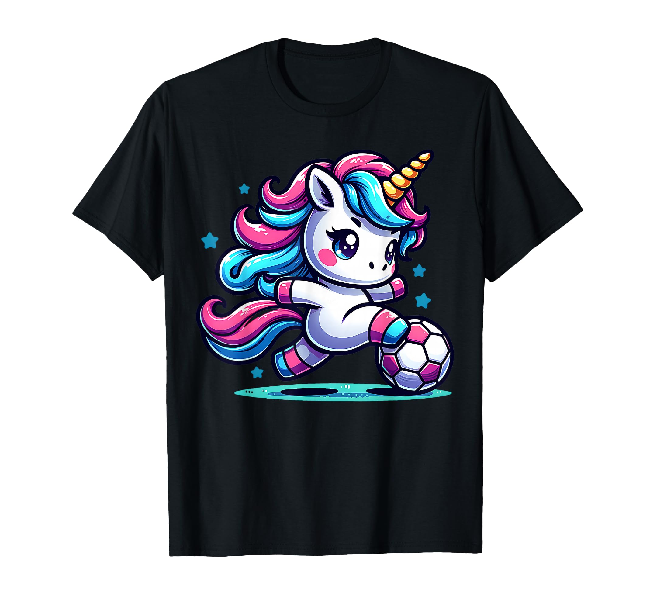 Footballer Unicorn Fans Soccer Team T-Shirt - Fun Novelty Design Men Women - T-Shirt, Sweatshirt, Hoodie