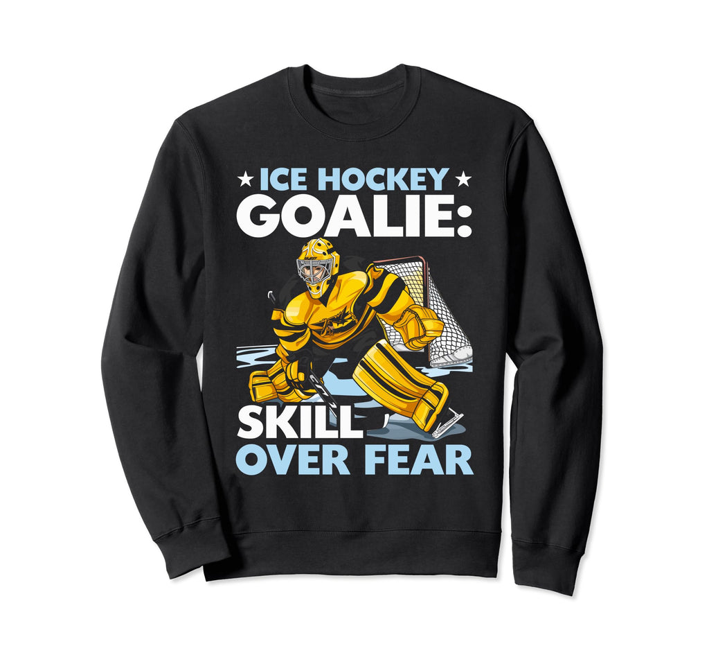 Ice Hockey Goalie Goaltender Keeper Sweatshirt - Graphic Print Men Women - T-Shirt, Sweatshirt, Hoodie