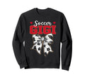 Soccer Gigi Bow Leopard Soccer Sweatshirt - Fun Novelty Design for Adults - T-Shirt, Sweatshirt, Hoodie