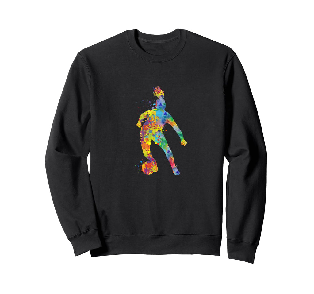 Colorful Soccer Player And Sweatshirt - Streetwear Style Men Women - T-Shirt, Sweatshirt, Hoodie