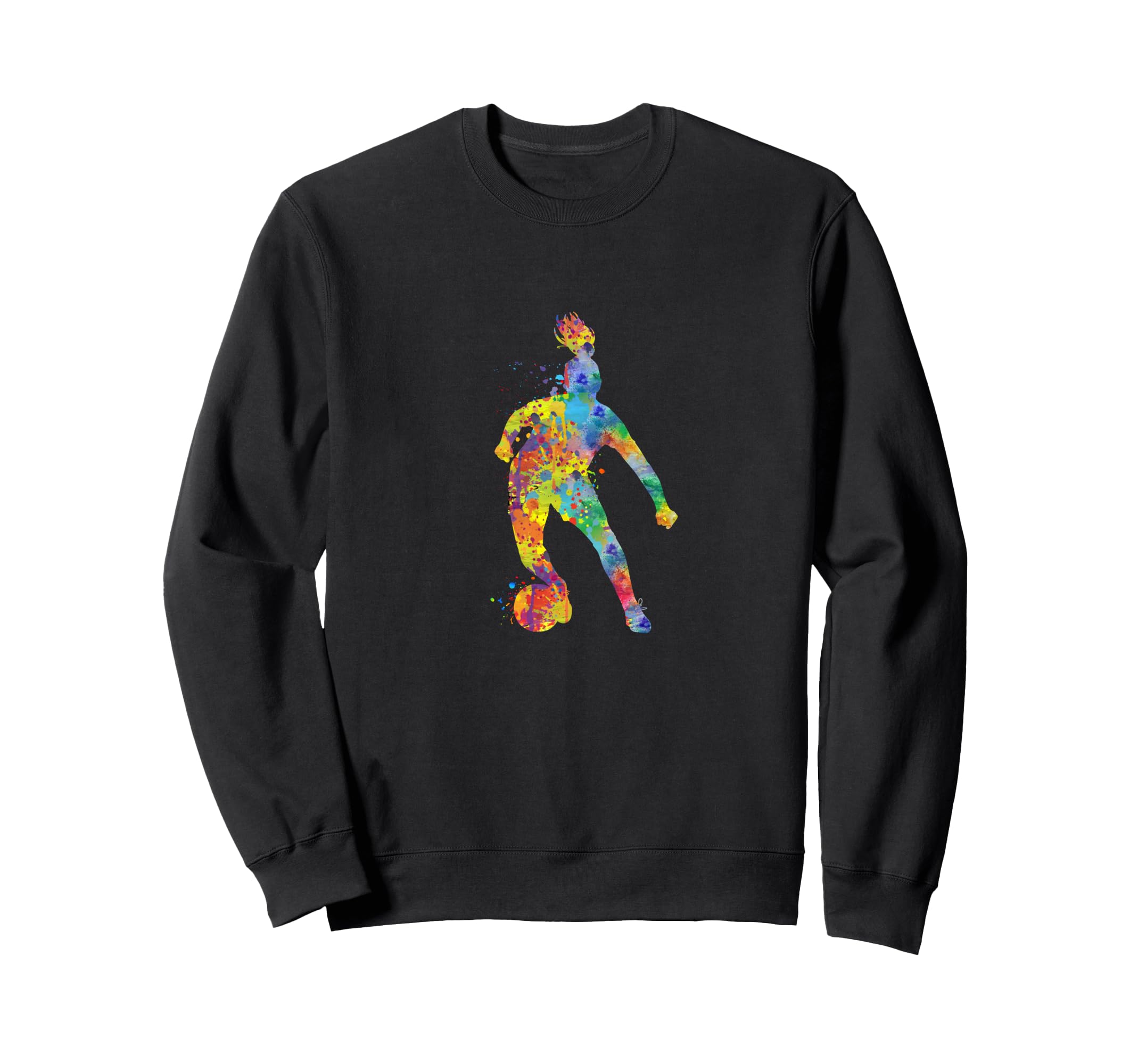 Colorful Soccer Player And Sweatshirt - Streetwear Style Men Women - T-Shirt, Sweatshirt, Hoodie