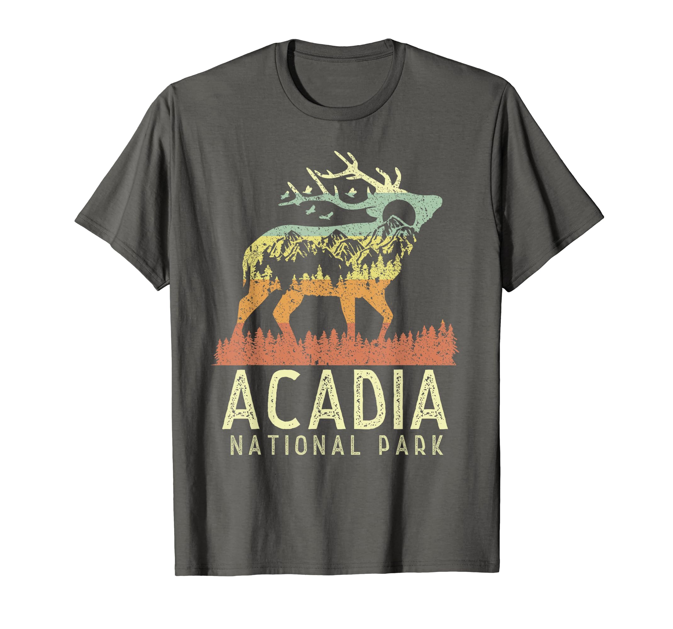 Acadia National Park Mountain Elk T-Shirt - Streetwear Style for Adults - T-Shirt, Sweatshirt, Hoodie