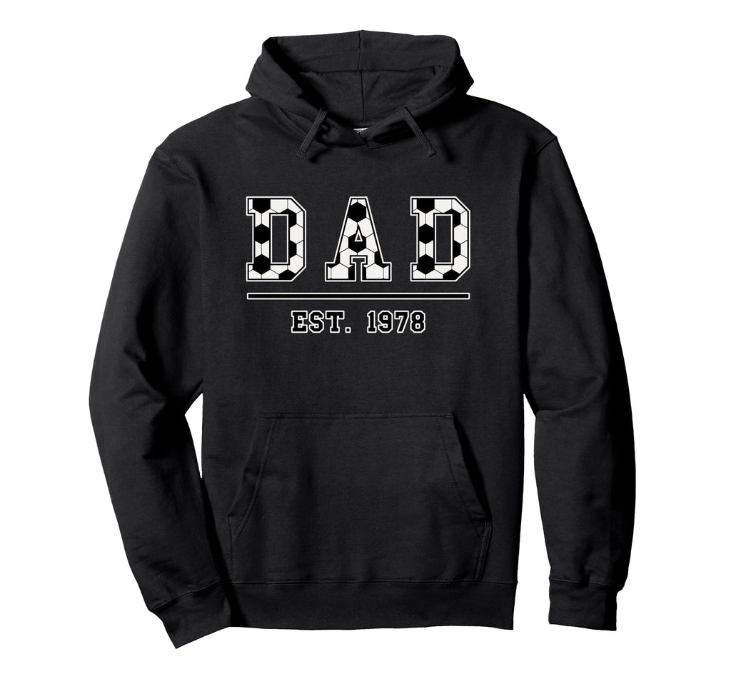 Dad Est 1978 Funny Sports Year Hoodie - Minimalist Print Unisex - T-Shirt, Sweatshirt, Hoodie