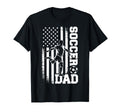 Proud Soccer Dad American Flag T-Shirt - Minimalist Print Men Women - T-Shirt, Sweatshirt, Hoodie