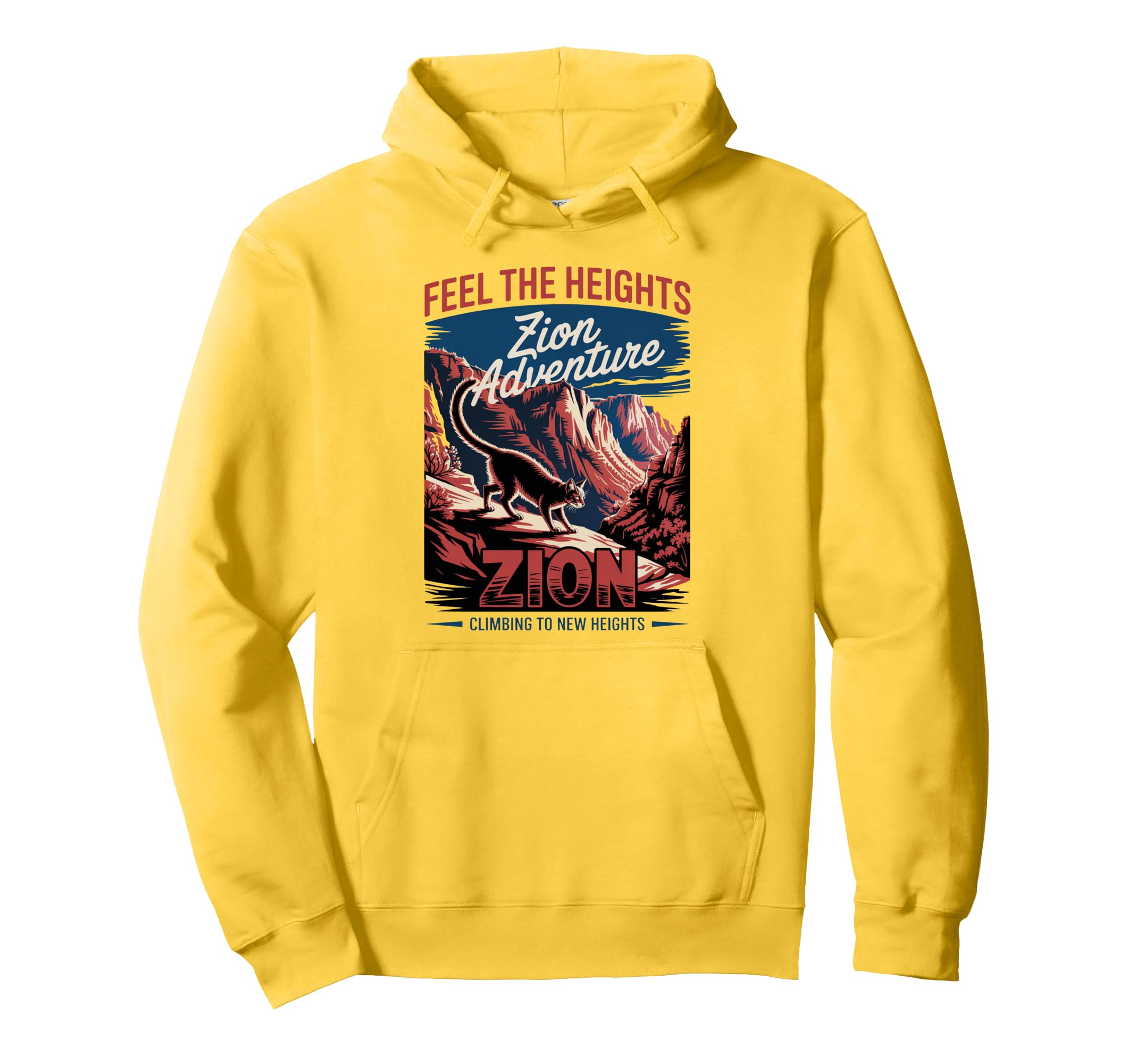 Zion National Park Zion Hiking Hoodie - Trendy Graphic for Adults - T-Shirt, Sweatshirt, Hoodie