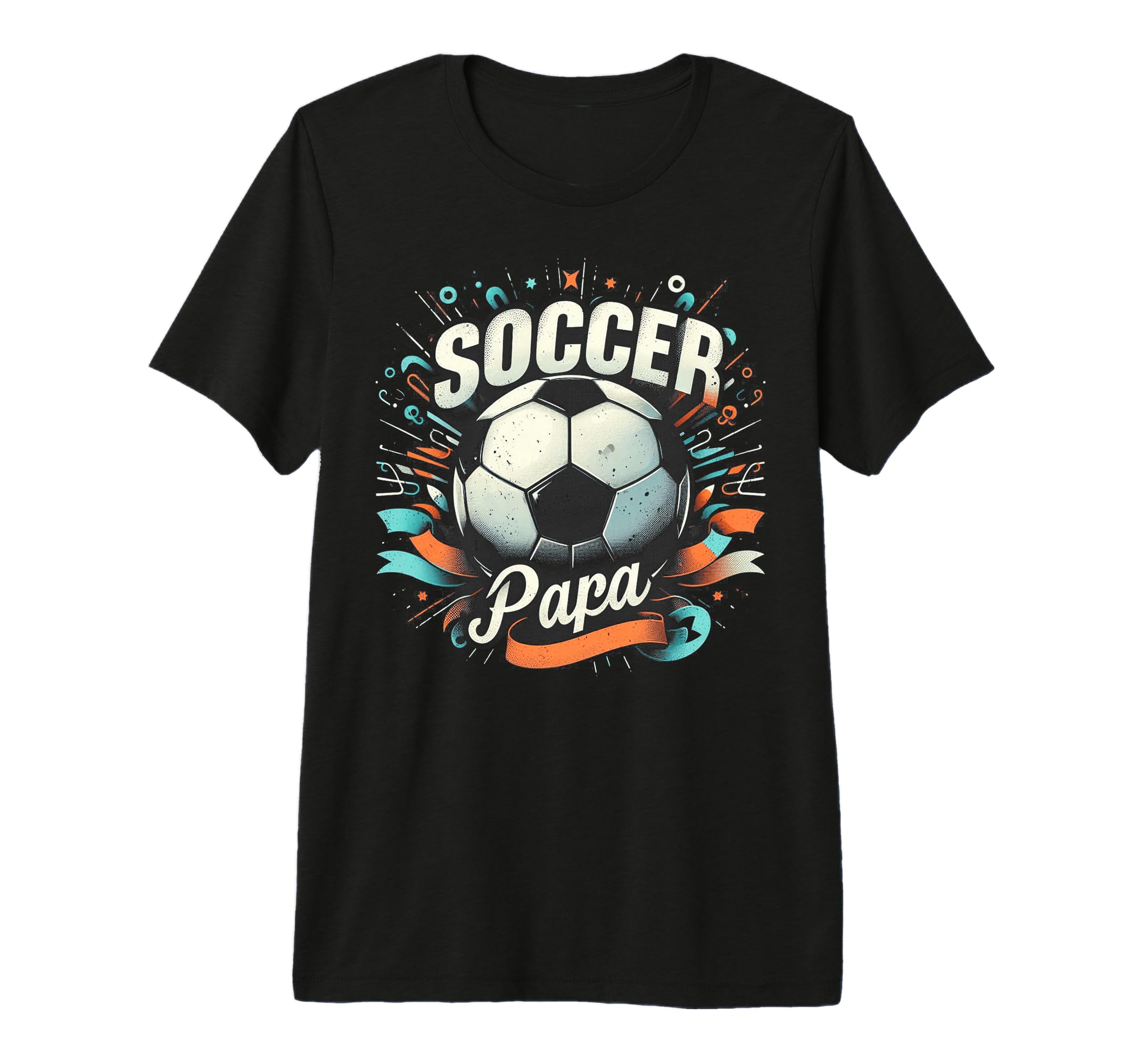 Soccer Papa Family Matching Dad T-Shirt - Minimalist Print Men Women - T-Shirt, Sweatshirt, Hoodie