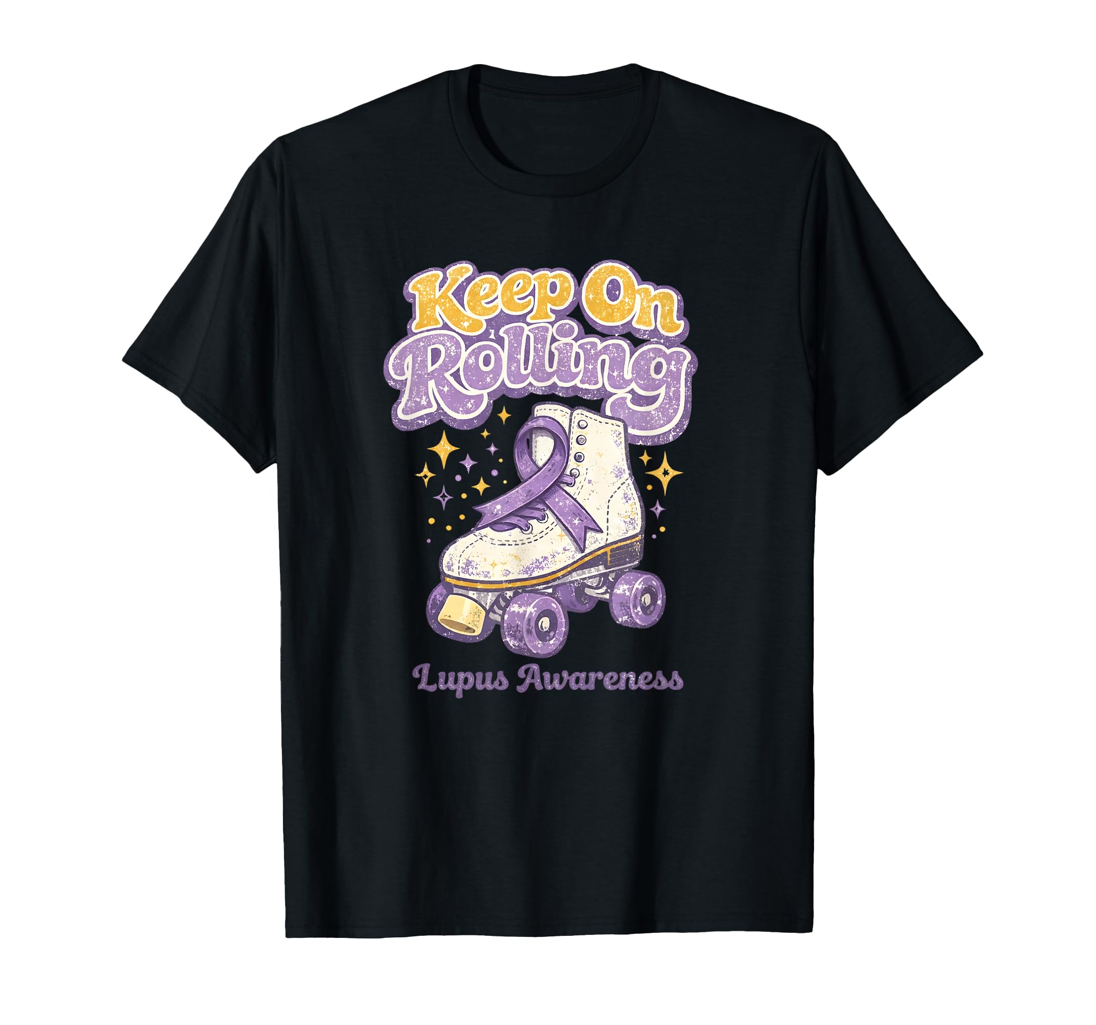 Lupus Awareness Keep Rolling Purple T-Shirt - Streetwear Style Men Women - T-Shirt, Sweatshirt, Hoodie