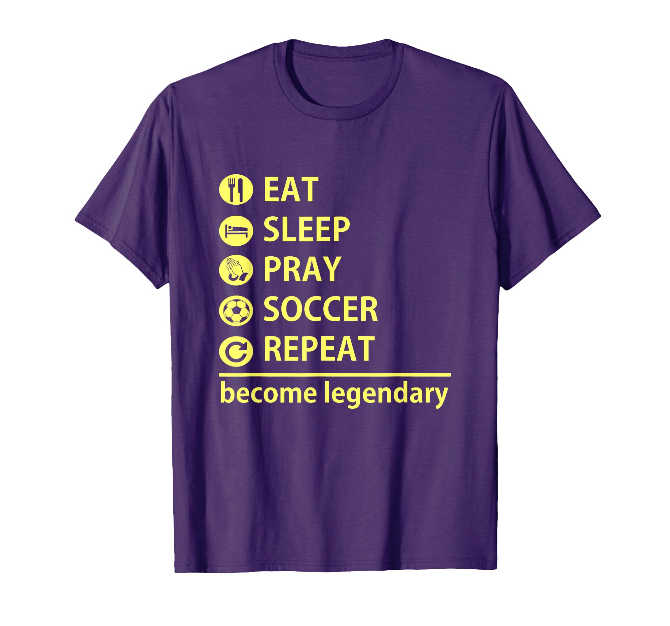 Soccer Eat Sleep Pray Soccer Repeat T-Shirt - Unique Graphic Unisex - T-Shirt, Sweatshirt, Hoodie