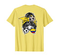 Messy Bun Hair Colombian Soccer T-Shirt - Trendy Graphic Men Women - T-Shirt, Sweatshirt, Hoodie