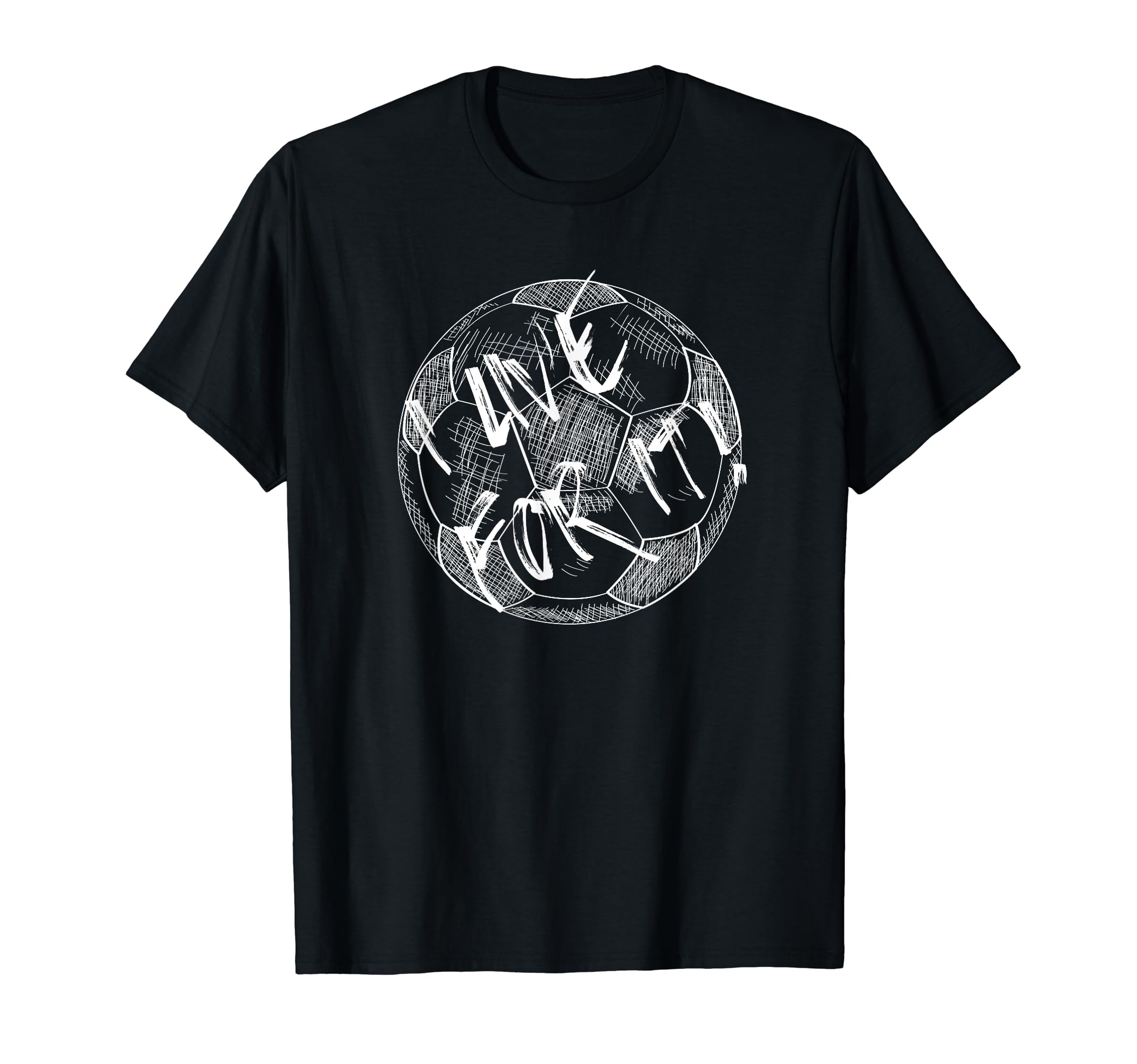 I Live Soccer Or Football Love White T-Shirt - Streetwear Style for Adults - T-Shirt, Sweatshirt, Hoodie