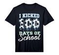 I Kicked 100 Days School Soccer Ice T-Shirt - Trendy Graphic for Adults - T-Shirt, Sweatshirt, Hoodie