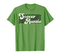 Soccer Auntie Soccer Aunt Checkered T-Shirt - Streetwear Style for Adults - T-Shirt, Sweatshirt, Hoodie