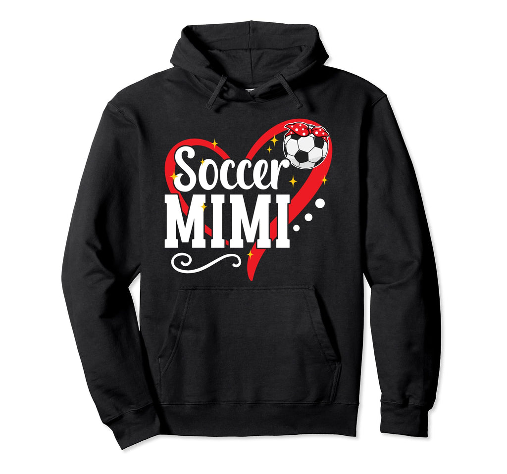 Soccer Mimi Heart Grandma Mimi Soccer Hoodie - Minimalist Print Unisex - T-Shirt, Sweatshirt, Hoodie