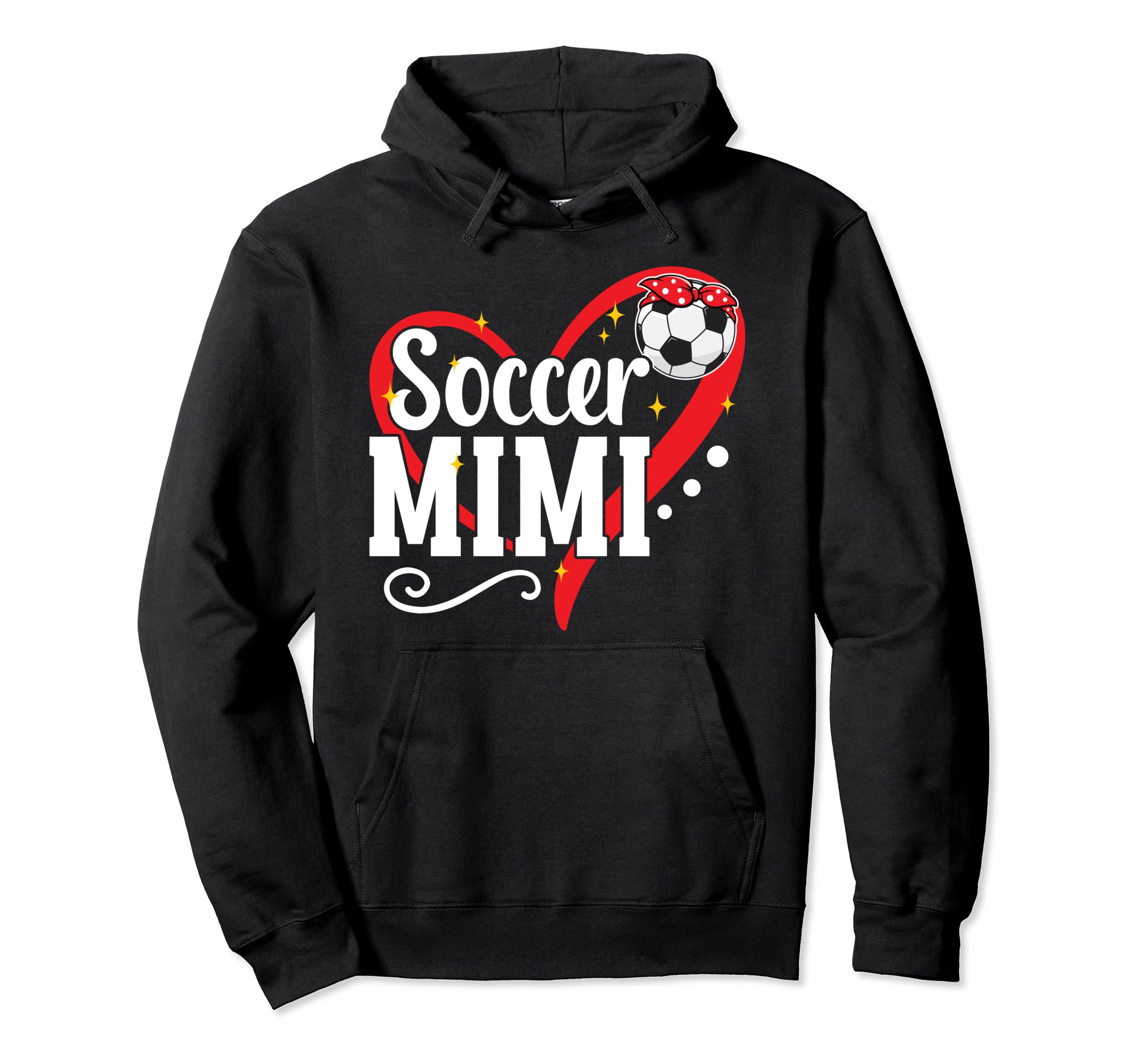 Soccer Mimi Heart Grandma Mimi Soccer Hoodie - Minimalist Print Unisex - T-Shirt, Sweatshirt, Hoodie