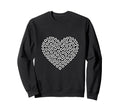Heart Shaped Soccer Ball Art Sweatshirt - Streetwear Style for Adults - T-Shirt, Sweatshirt, Hoodie