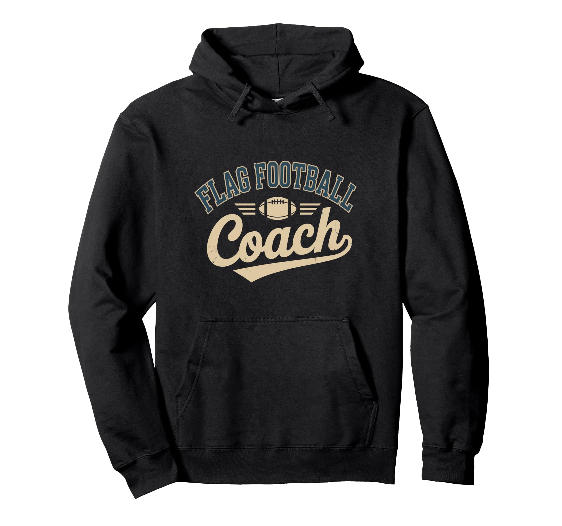 Flag Football Coach Hoodie - Unique Graphic for Adults - T-Shirt, Sweatshirt, Hoodie
