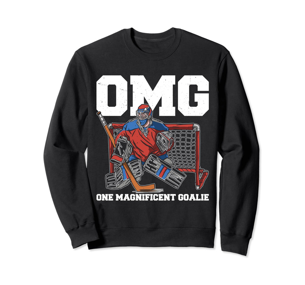 Goaltender Goalkeeper Ice Hockey Goalie Sweatshirt - Unique Graphic Unisex - T-Shirt, Sweatshirt, Hoodie