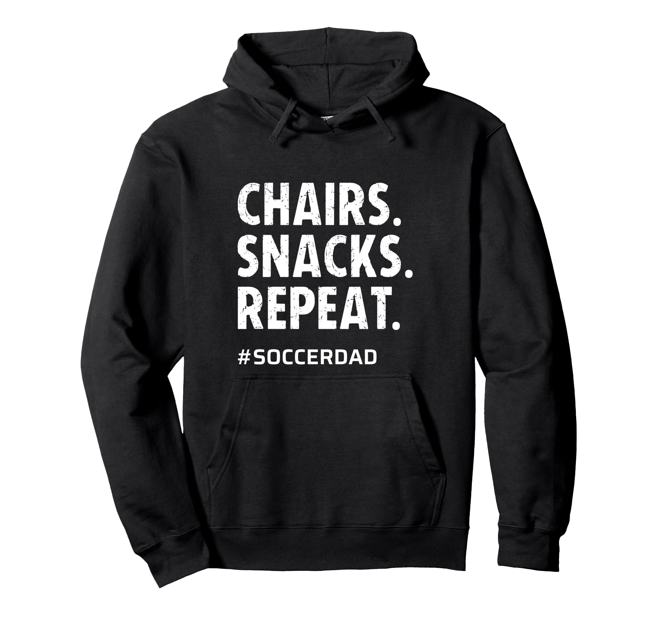 Soccer Dad Chairs Snacks Repeat Funny Hoodie - Custom Art Print Men Women - T-Shirt, Sweatshirt, Hoodie