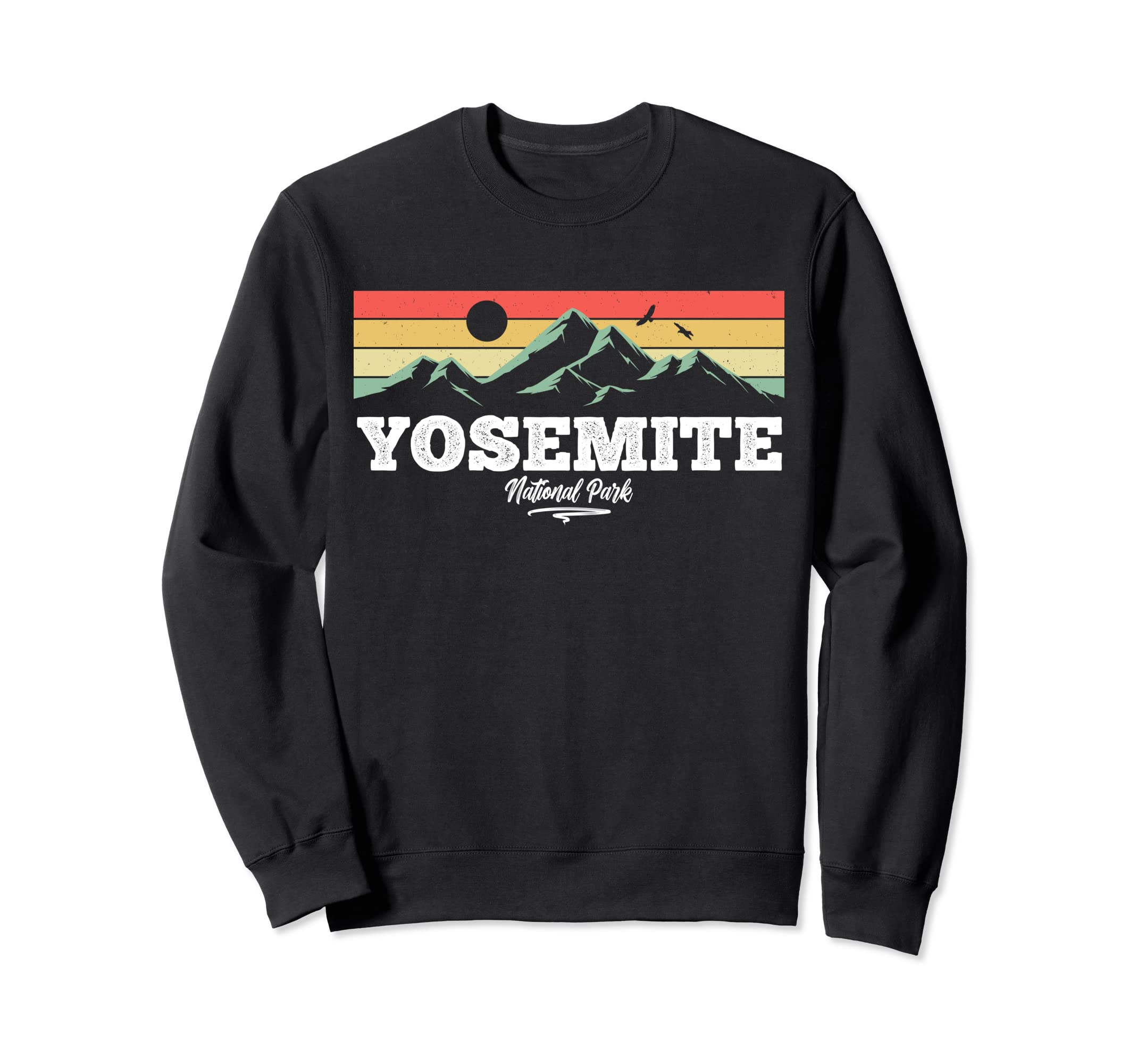 Yosemite National Park California Sunset Sweatshirt - Unique Graphic Unisex - T-Shirt, Sweatshirt, Hoodie