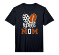 Mens Ball Mom Soccer Football Mom T-Shirt - Trendy Graphic Men Women - T-Shirt, Sweatshirt, Hoodie