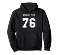 Number 76 Biggest Fan Sport Spirit Wear Hoodie - Aesthetic Graphic Unisex - T-Shirt, Sweatshirt, Hoodie