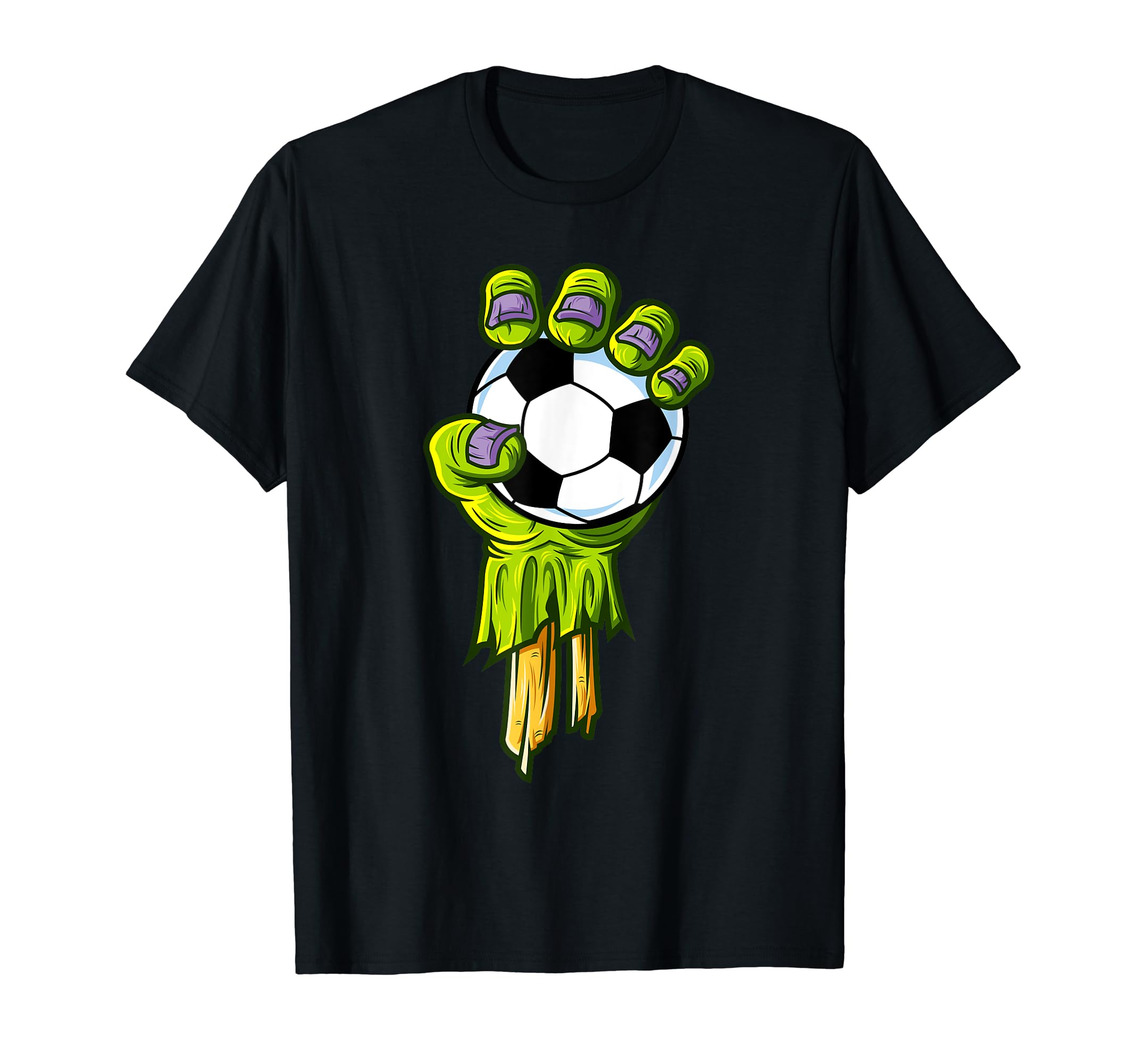 Zombie Hands Soccer Funny Horror Scary T-Shirt - Graphic Print for Adults - T-Shirt, Sweatshirt, Hoodie