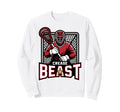 Lacrosse Goalie Crease Lax Sweatshirt - Fun Novelty Design for Adults - T-Shirt, Sweatshirt, Hoodie