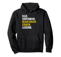 Dad Superhero Beach Soccer Coach Hoodie - Fun Novelty Design Men Women - T-Shirt, Sweatshirt, Hoodie