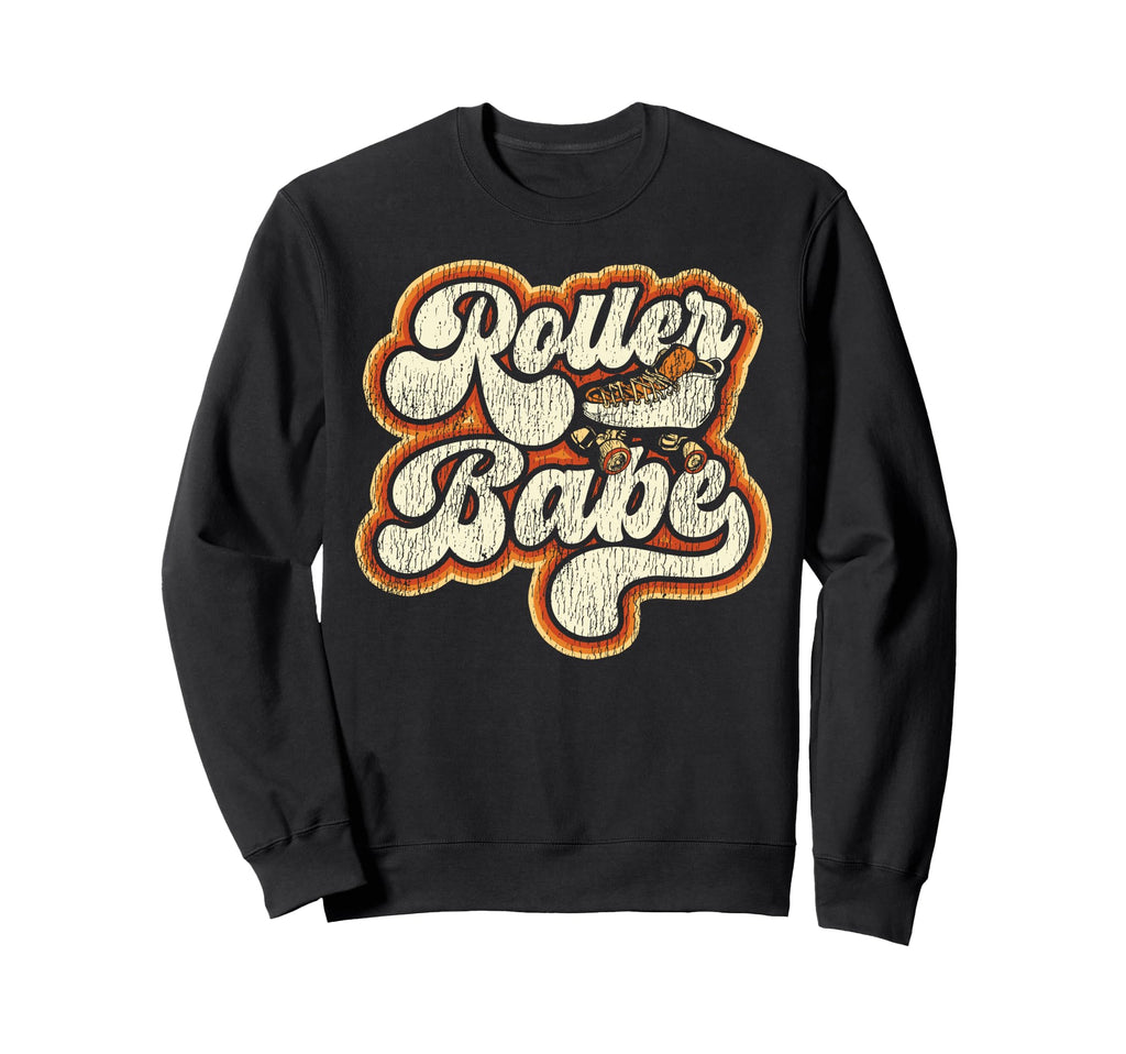 Roller Skating Skate 1970S Roller Sweatshirt - Aesthetic Graphic Unisex - T-Shirt, Sweatshirt, Hoodie