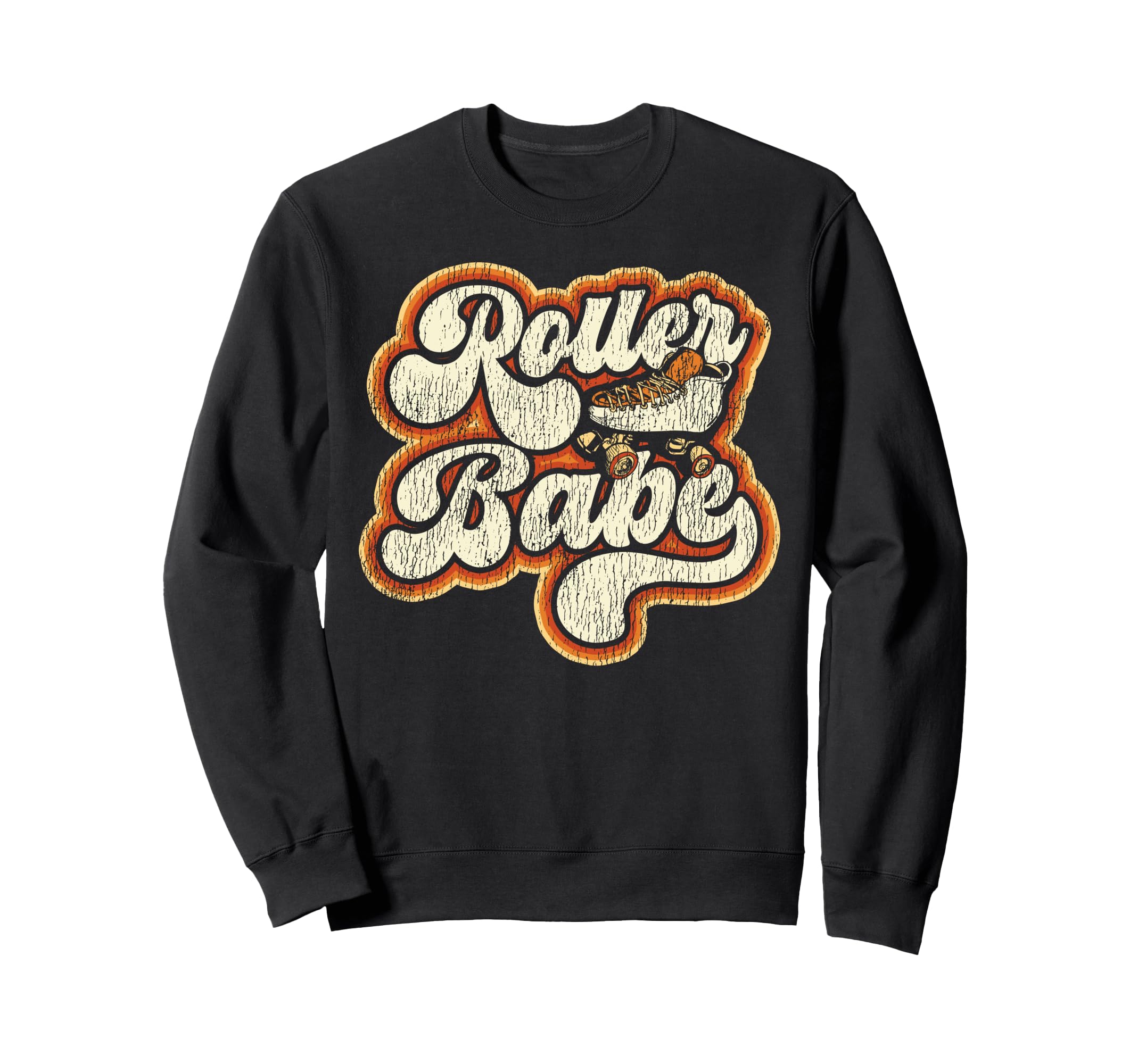 Roller Skating Skate 1970S Roller Sweatshirt - Aesthetic Graphic Unisex - T-Shirt, Sweatshirt, Hoodie