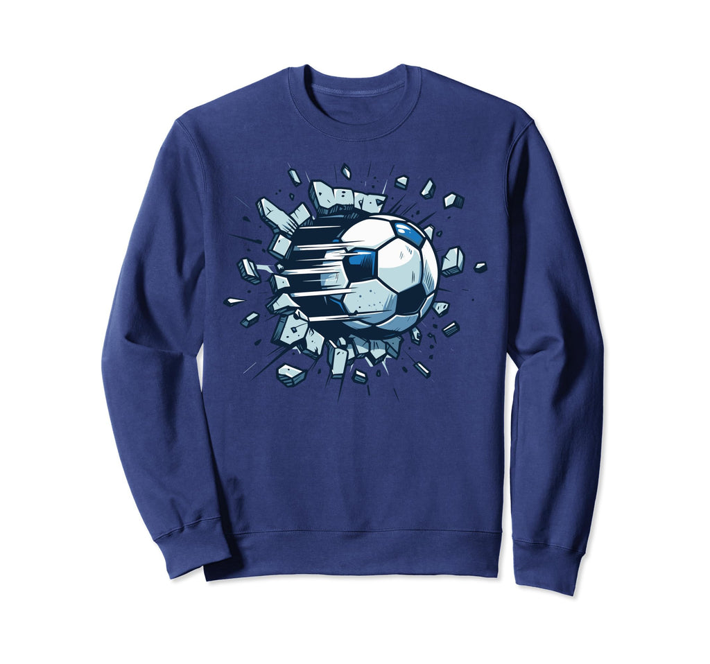Soccer Ball Break Wall Soccer Sweatshirt - Streetwear Style for Adults - T-Shirt, Sweatshirt, Hoodie