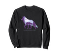 Glacier National Park Wolf Sweatshirt - Custom Art Print Men Women - T-Shirt, Sweatshirt, Hoodie