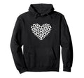 Heart Shaped Soccer Ball Hoodie - Aesthetic Graphic Men Women - T-Shirt, Sweatshirt, Hoodie