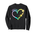 Colorful Watercolor Soccer Heart Sweatshirt - Novelty Apparel Unisex - T-Shirt, Sweatshirt, Hoodie