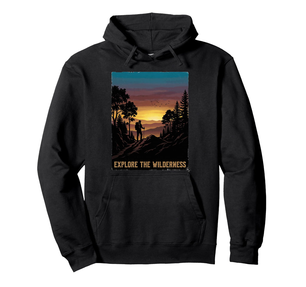 Home Is Where You Pitch It Tent Adventure Hoodie - Custom Art Print Unisex - T-Shirt, Sweatshirt, Hoodie