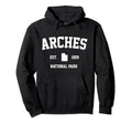 Arches National Park Hiking Utah Est Hoodie - Unique Graphic for Adults - T-Shirt, Sweatshirt, Hoodie