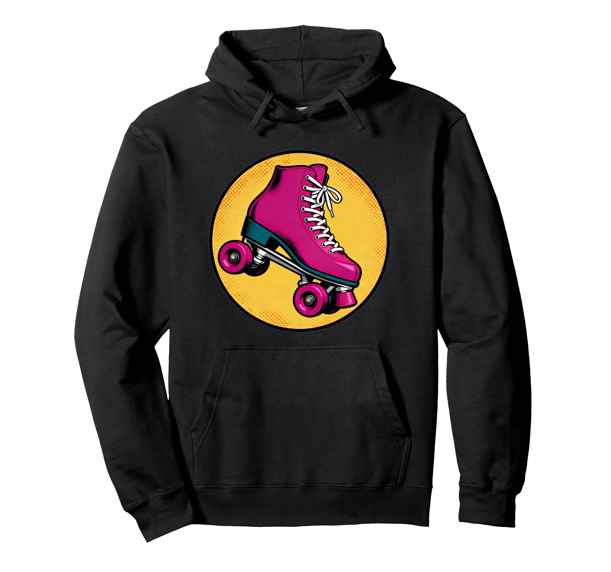 Roller Skates 80S Pop Art Hoodie - Novelty Apparel Unisex - T-Shirt, Sweatshirt, Hoodie