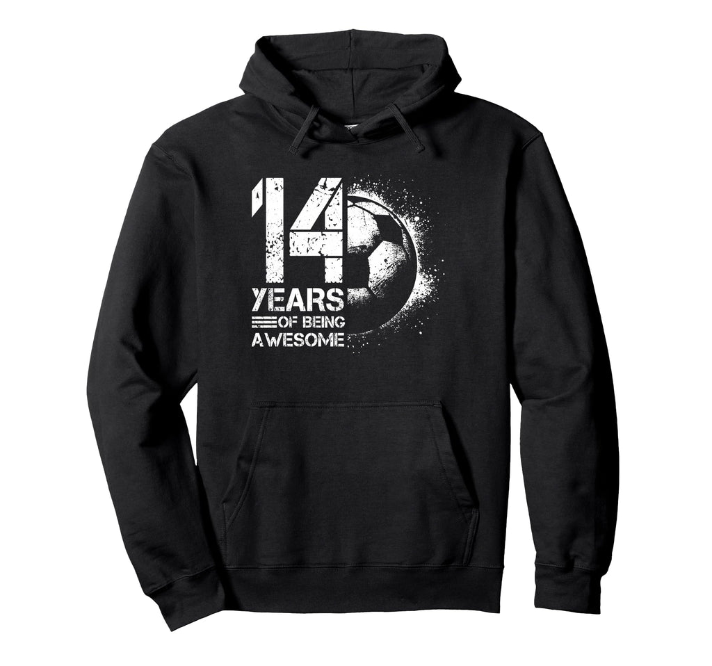14Th Birthday Soccer Player Football 14 Hoodie - Novelty Apparel Unisex - T-Shirt, Sweatshirt, Hoodie