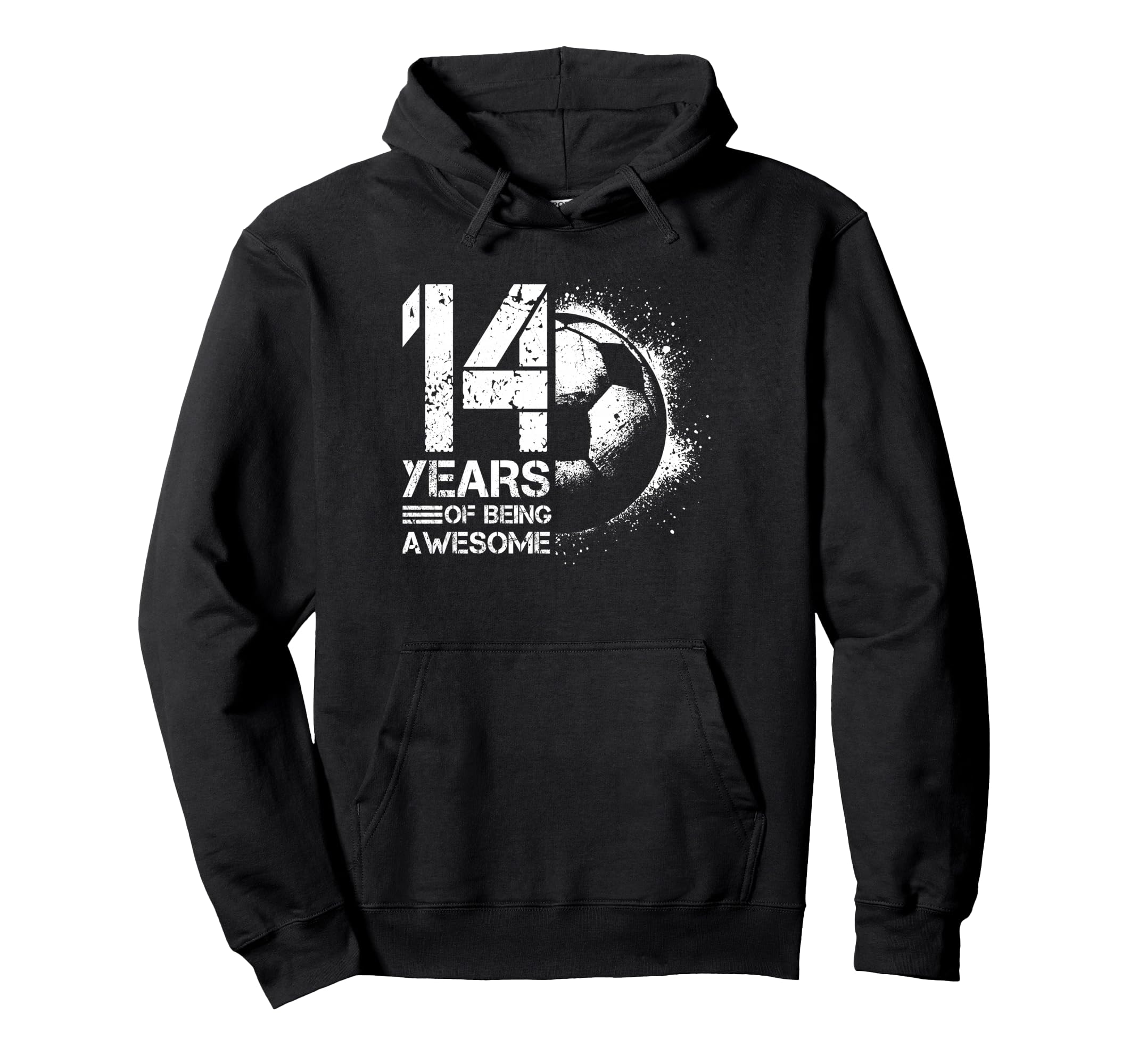 14Th Birthday Soccer Player Football 14 Hoodie - Novelty Apparel Unisex - T-Shirt, Sweatshirt, Hoodie