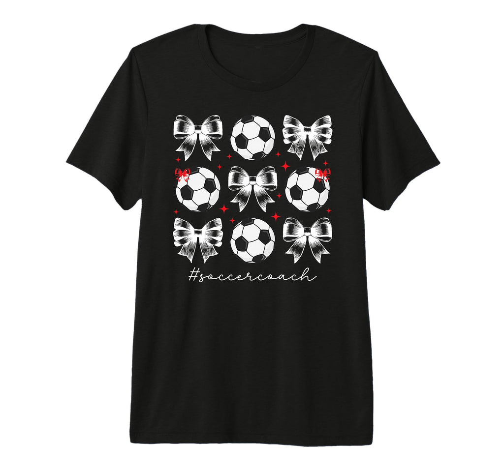 Soccer Coach Coquette Soccer Coaching T-Shirt - Unique Graphic for Adults - T-Shirt, Sweatshirt, Hoodie